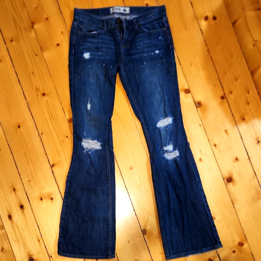Victoria's Secret PINK Distressed Flare Jeans